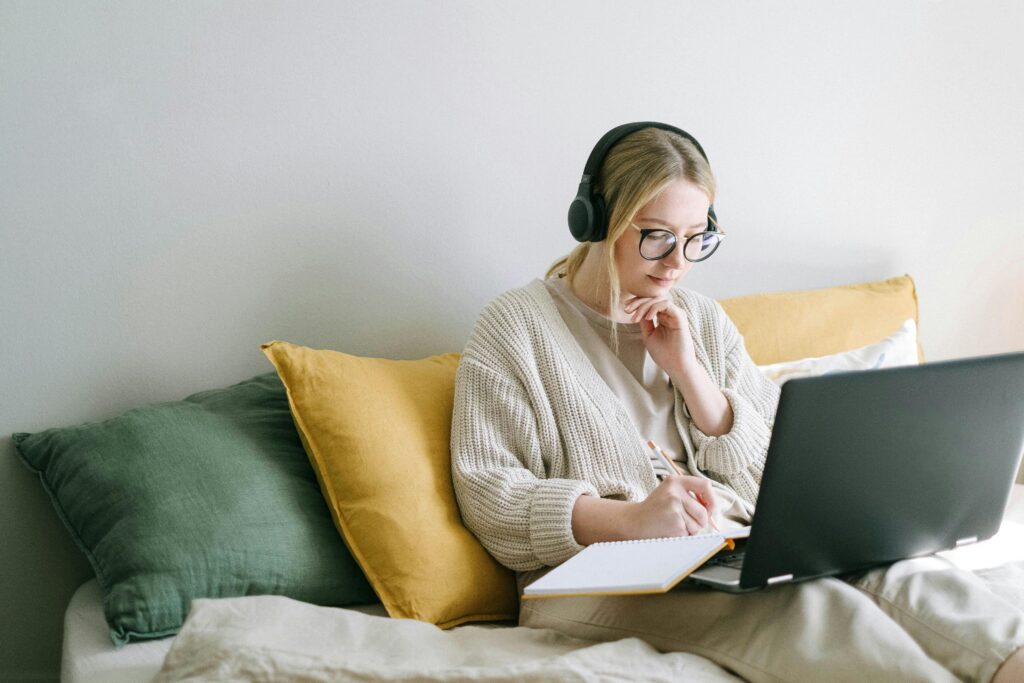 Remote work setup at home